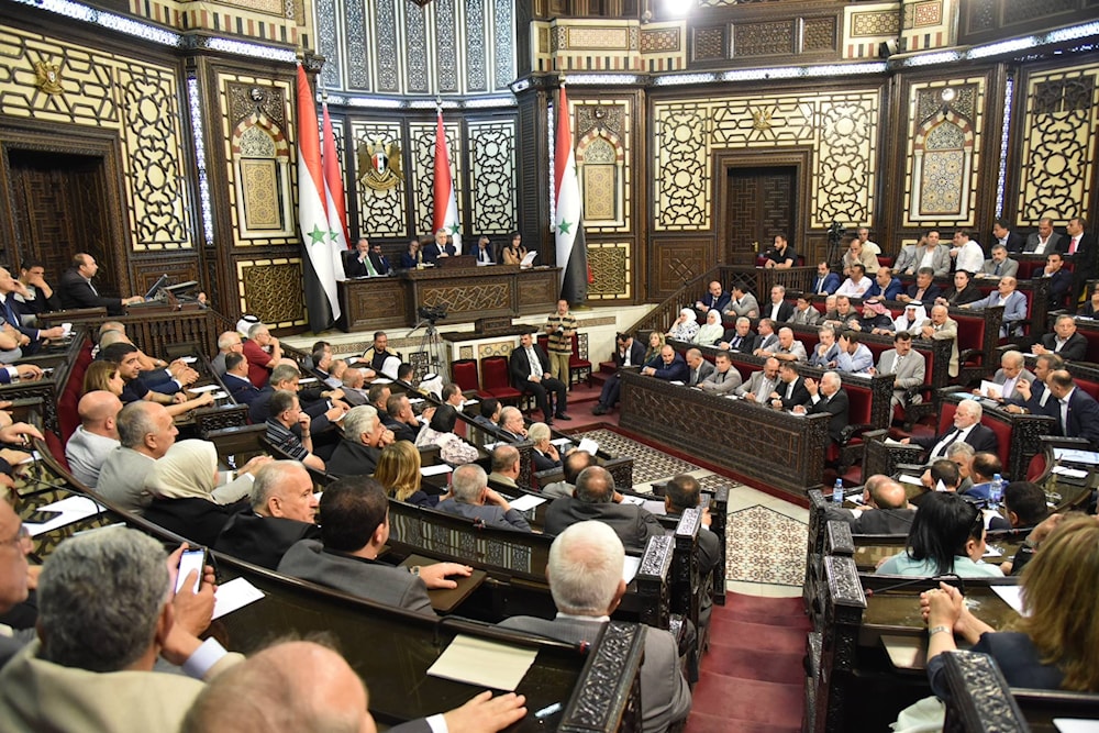  Syria’s 2024 legislative elections committee on July 8, 2024. (Syrian People’s Assembly)