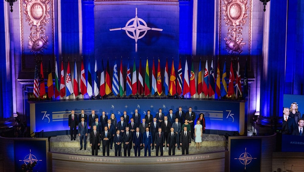 Leaders of NATO countries during a summit in Washington, DC (NATO)