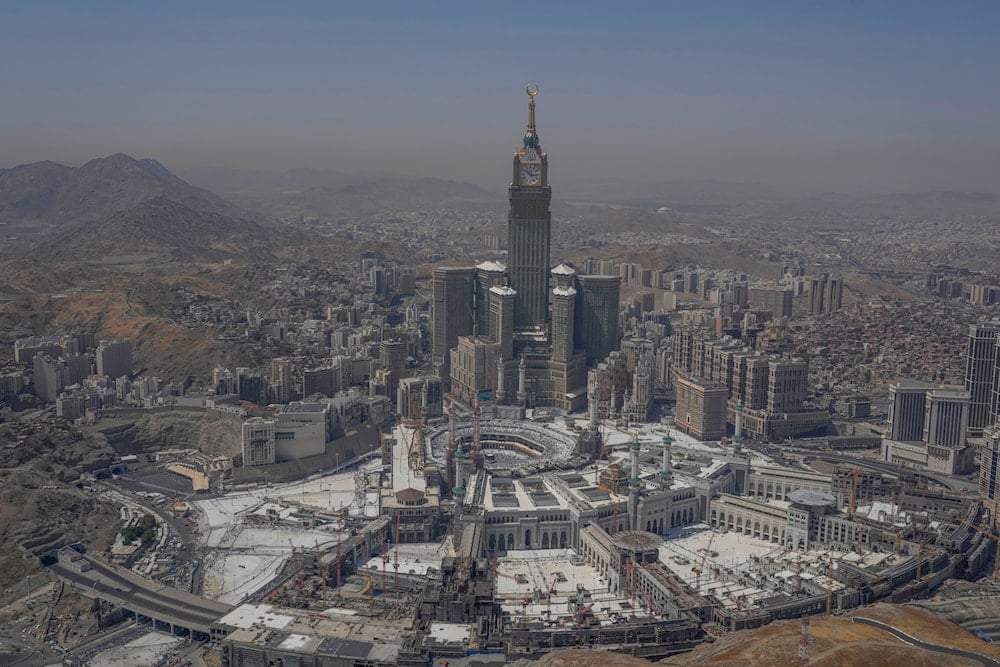 Muslim pilgrims circumambulate the Kaaba, the cubic building at the Grand Mosque, during the annual Hajj pilgrimage in Mecca, Saudi Arabia, Monday, June 17, 2024. (AP)