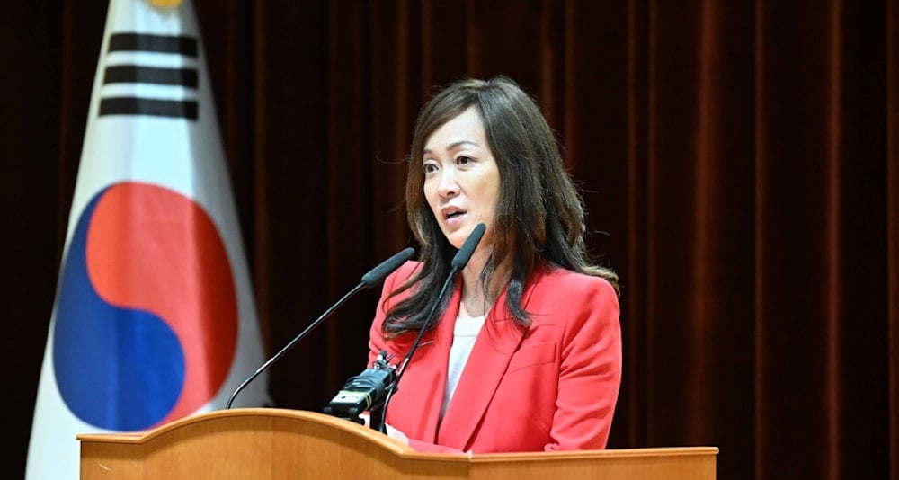 Sue Mi Terry at a screening of the documentary 'Beyond Utopia,' which she worked on as a producer | Image: ROK Ministry of Foreign Affairs, November 2023. (ROK Ministry of Foreign Affairs)