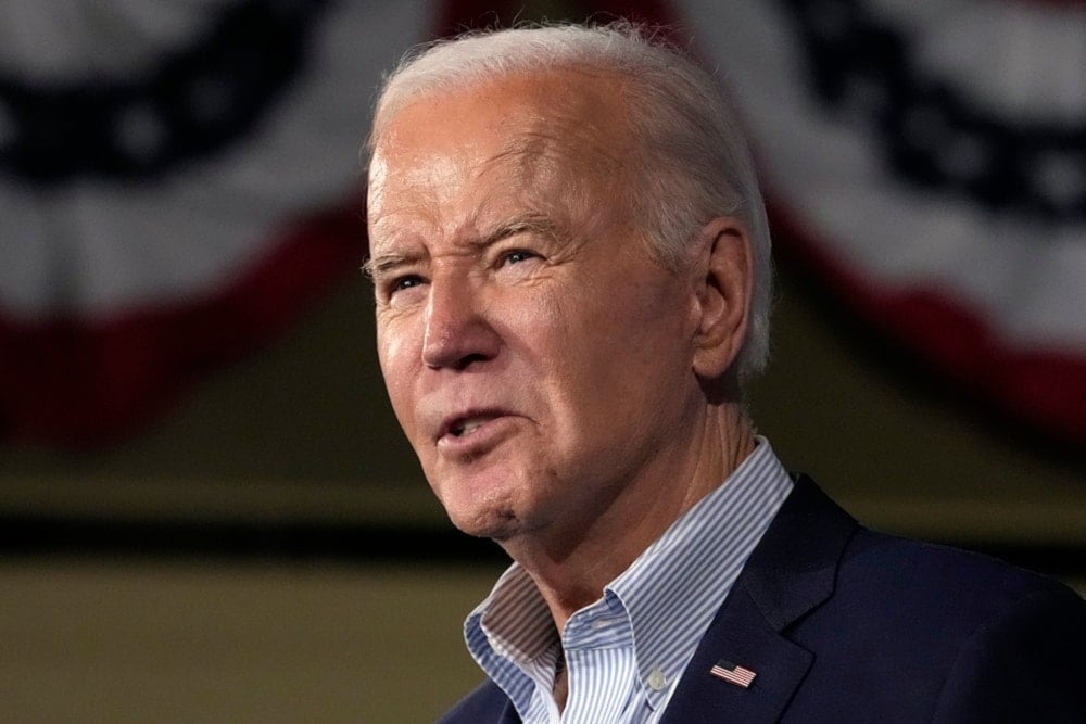 President Joe Biden speaks during a press conference on Tuesday March 19,2024, in Las Vegas. (AP)
