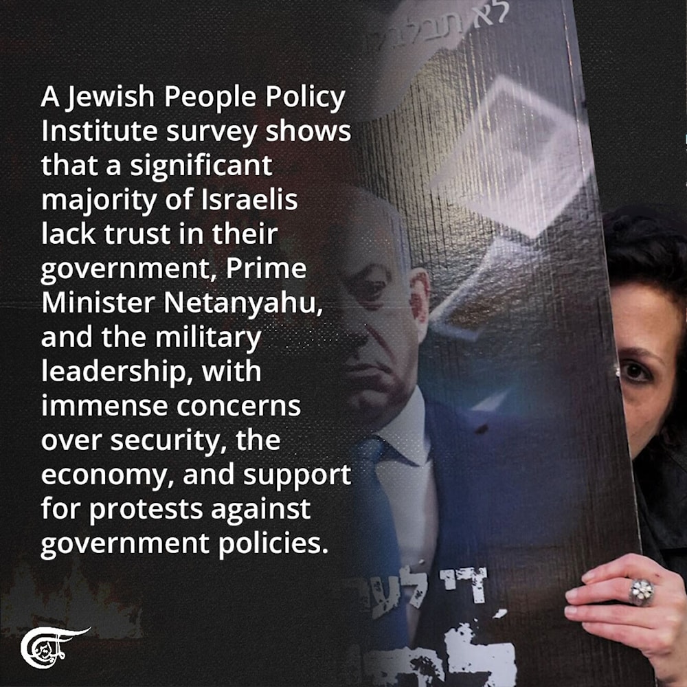 Majority of Israelis do not trust Netanyahu, government, and military leadership