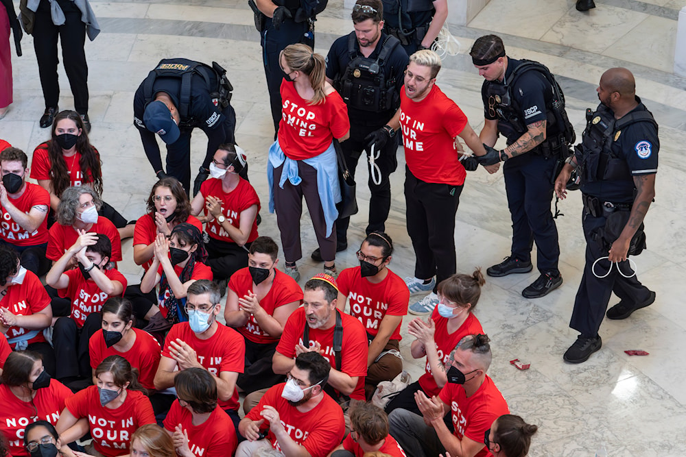 US Capitol Police arrest 200 people protesting aid for 'Israel'