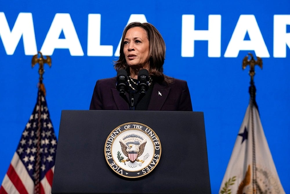 Vice President Kamala Harris speaks during the American Federation of Teachers' 88th national convention, Thursday, July 25, 2024, in Houston. (AP)