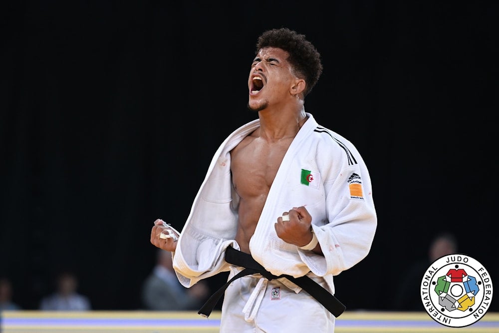 Algerian judoka Messaoud Redouane Dris at Zagreb Grand Prix 2023. (International Judo Federation)