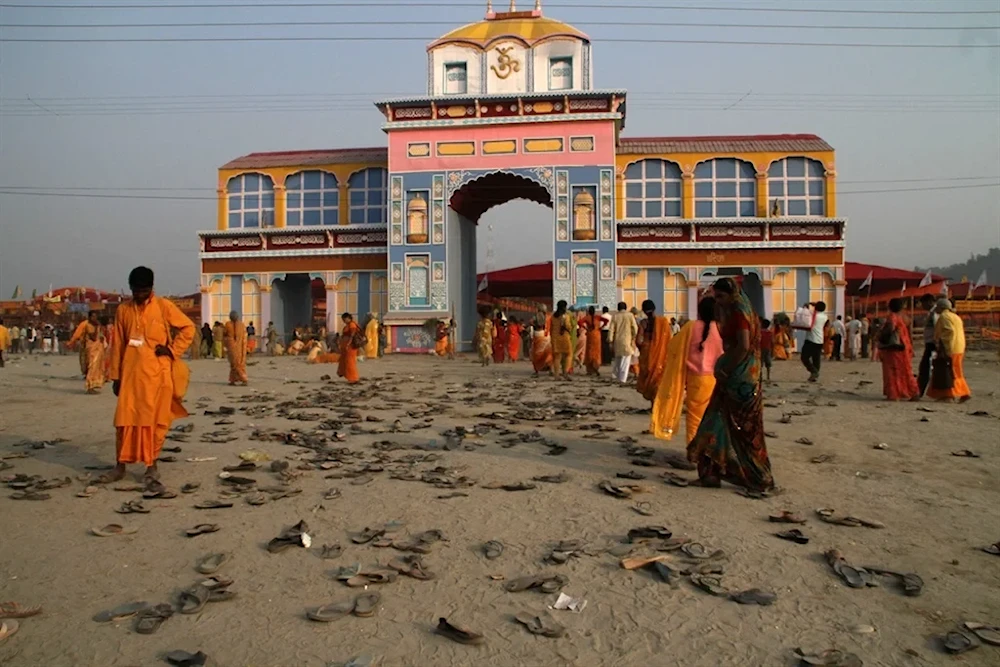 Illustrative: The aftermath of a stampede near the River Ganges in Haridwar in November 2011, in which more than a dozen people died. (AFP)