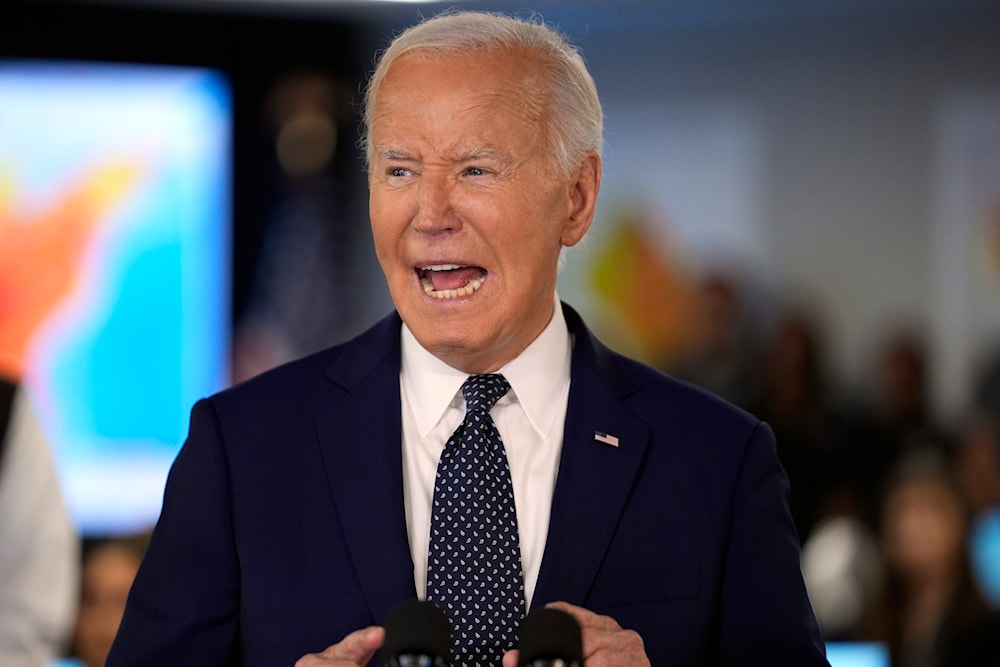 President Joe Biden speaks during a visit to the D.C. Emergency Operations Center, Tuesday, July 2, 2024, in Washington. (AP)