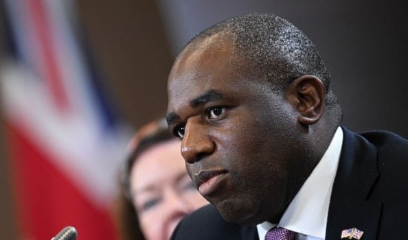 David Lammy, the Foreign Secretary, during the recent NATO summit in Washington D.C., July 10, 2024. (AFP)