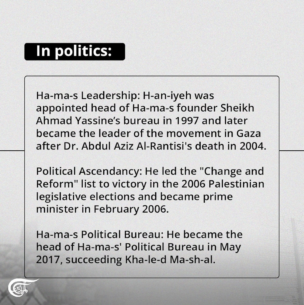 Ismail Haniyeh's journey of Resistance: From exile to martyrdom