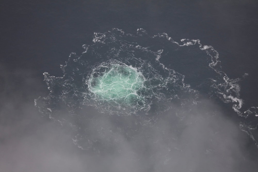 In this picture provided by Swedish Coast Guard, a leak from Nord Stream 2 is seen, on Sept. 28, 2022. (AP)