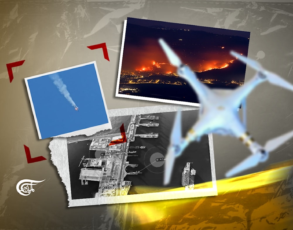 'Israel' not only the loss of its ability to wage offensives over the skies, but also the destruction of any ability to thwart incoming barrages from the Lebanese Resistance. (Al Mayadeen English; Illustrated by Batoul Chamas)