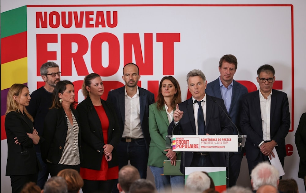 Who are the leaders of French leftwing coalition leading elections