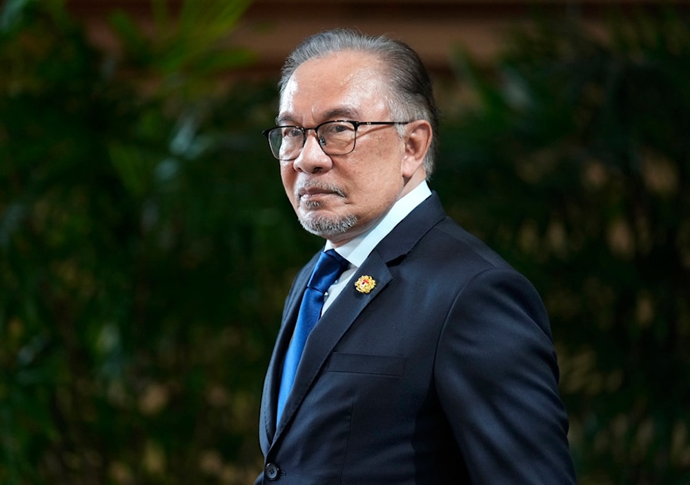 Malaysian Prime Minister Anwar Ibrahim leaves after meeting with Japanese Prime Minister Fumio Kishida at the prime minister's office in Tokyo, Thursday, May 23, 2024. (AP)