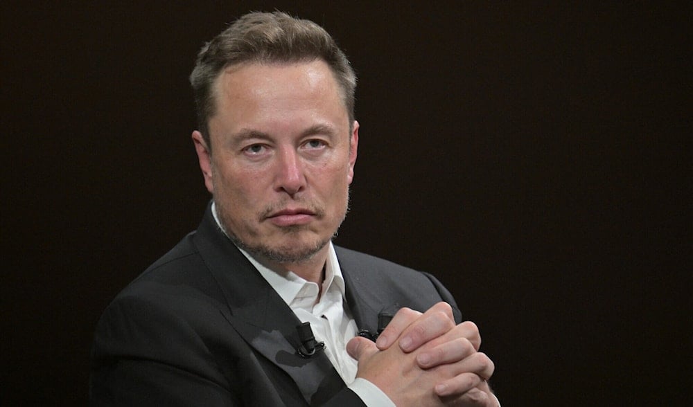 Elon Musk at the Vivatech technology startups and innovation fair at the Porte de Versailles exhibition center in Paris, on June 16, 2023. (AFP)