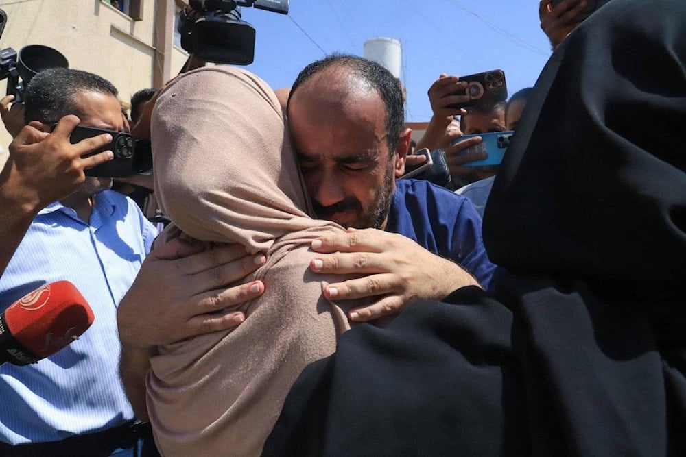 Former Gaza hospital director Mohammed Abu Salmiya is among the Palestinian detainees who say they were 'tortured' in Israeli prisons, undated. (AFP)