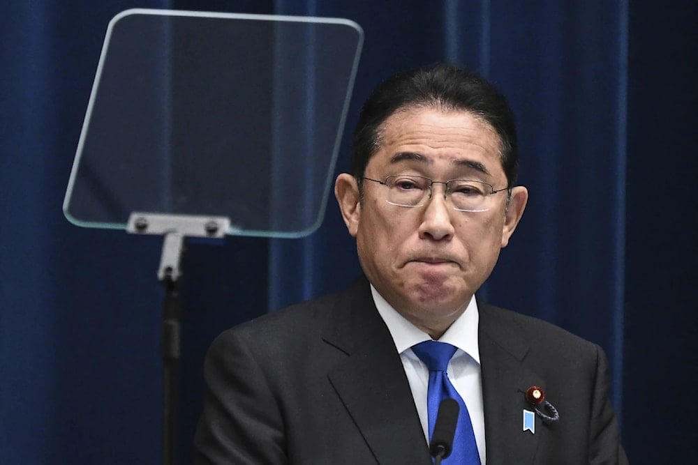 Japanese Prime Minister Fumio Kishida speaks during a press conference at his office in Tokyo as he announced he will not run in the upcoming party leadership vote in September, Wednesday, August 14,2024. (AP)