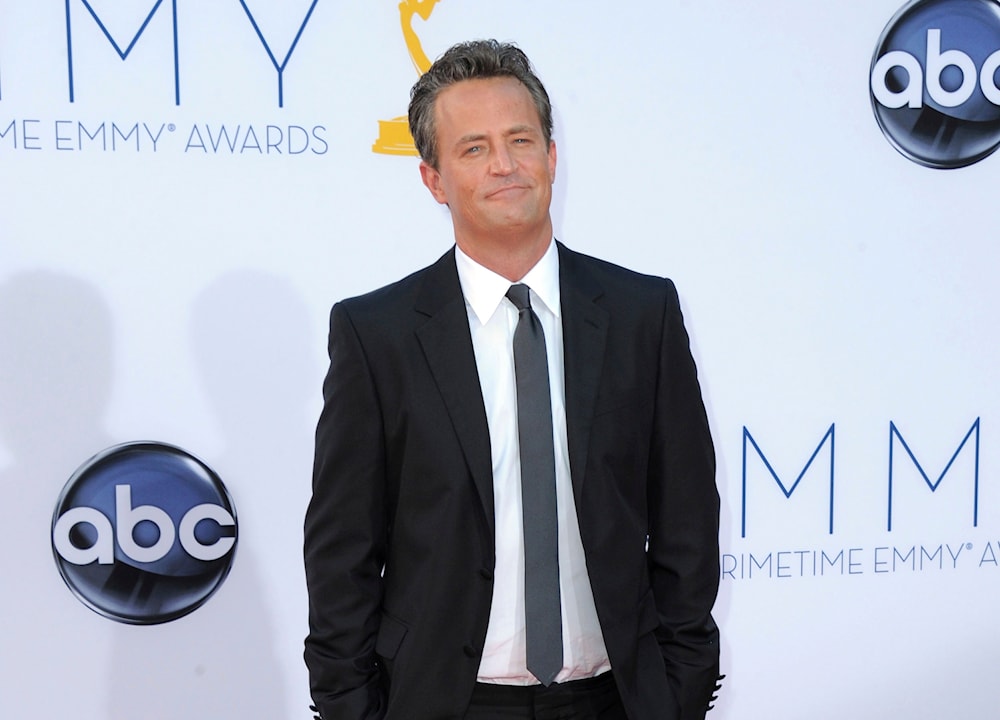 Actor Matthew Perry arrives at the 64th Primetime Emmy Awards in Los Angeles on Sept. 23, 2012 (AP)