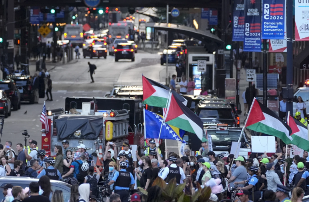 Pro-Palestine protests loom ahead of first day of DNC