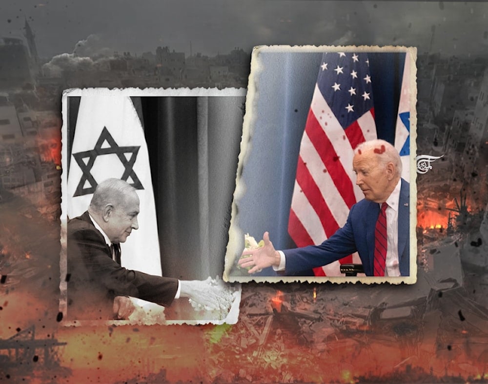  The US wants damage control, but Netanyahu wants conflict because it is in his political interest to do so. (Al Mayadeen English; Illustrated by Zeinab El-Hajj)