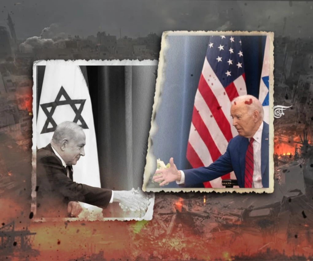 The US wants damage control, but Netanyahu wants conflict because it is in his political interest to do so. (Al Mayadeen English; Illustrated by Zeinab El-Hajj)