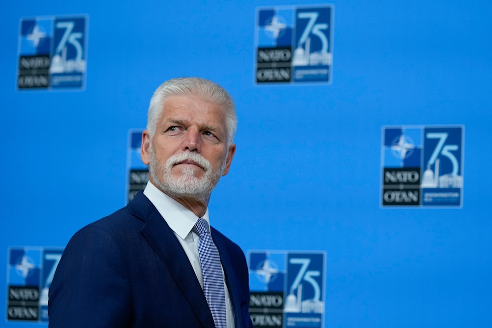 Czech Rebublic's President Petr Pavel walking in during his arrival at the NATO summit in Washington, Wednesday, July 10, 2024. (AP)