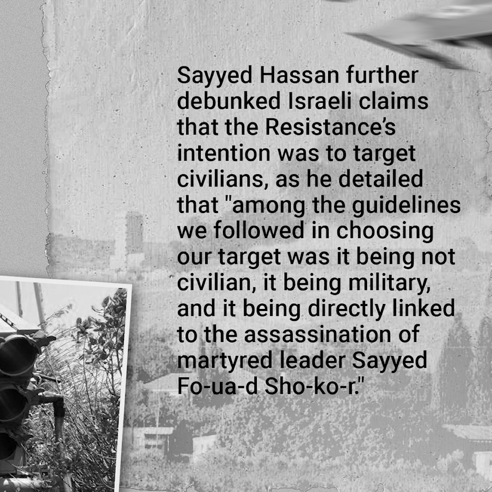 Sayyed Hassan debunks Israeli claims