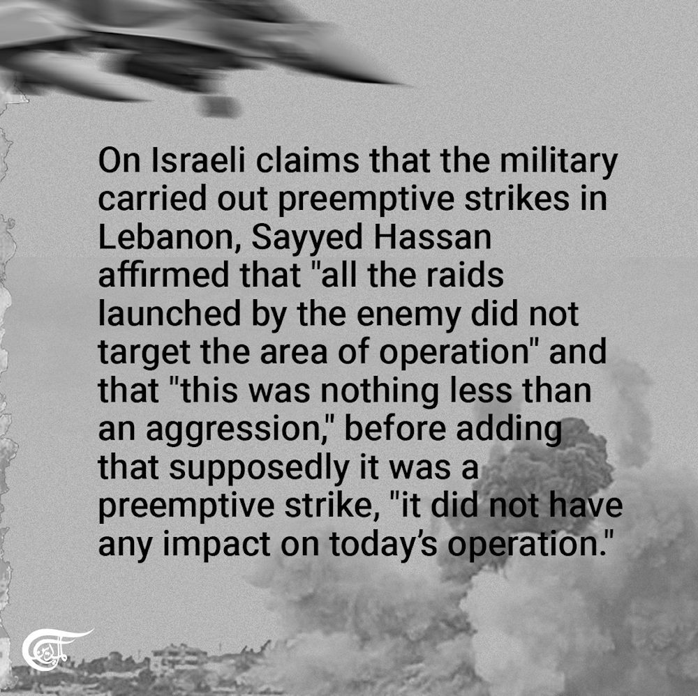 Sayyed Hassan debunks Israeli claims