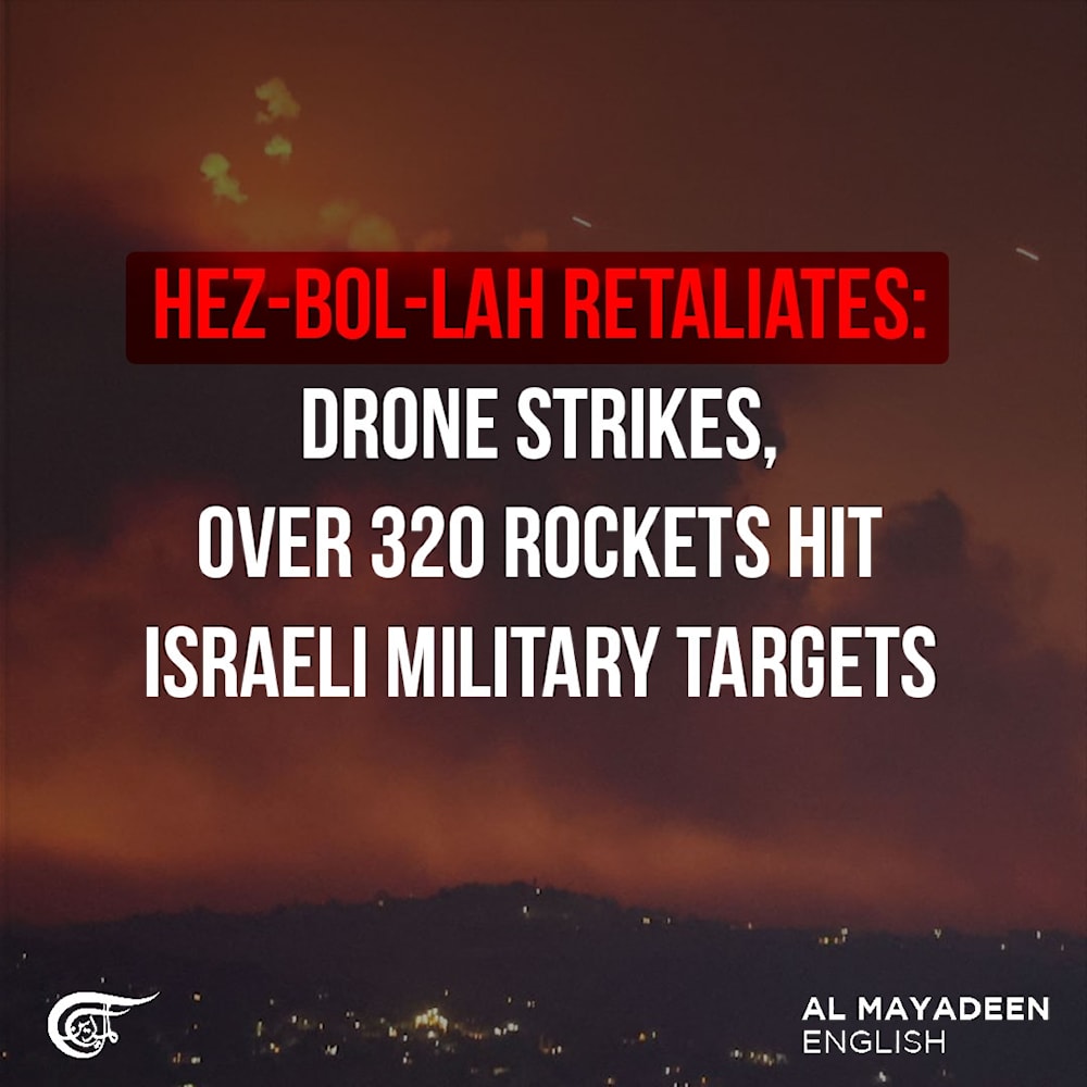 Hezbollah retaliates: Drone strikes, over 320 rockets hit Israeli military targets