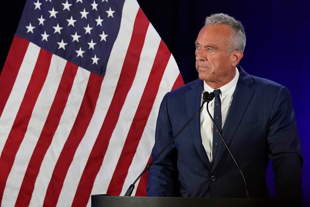 Independent presidential candidate Robert F. Kennedy Jr. announces he will suspend his presidential campaign during a news conference on Friday, Aug. 23, 2024, in Phoenix. (AP)