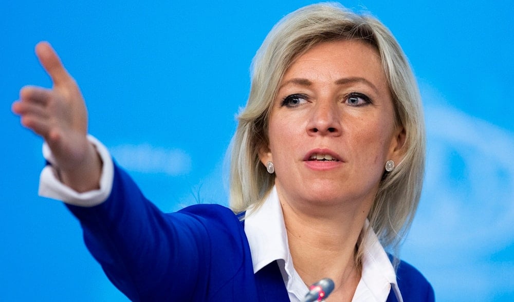 Russian Foreign Ministry spokesperson Maria Zakharova in Moscow, Russia, January 17, 2020. (AP)