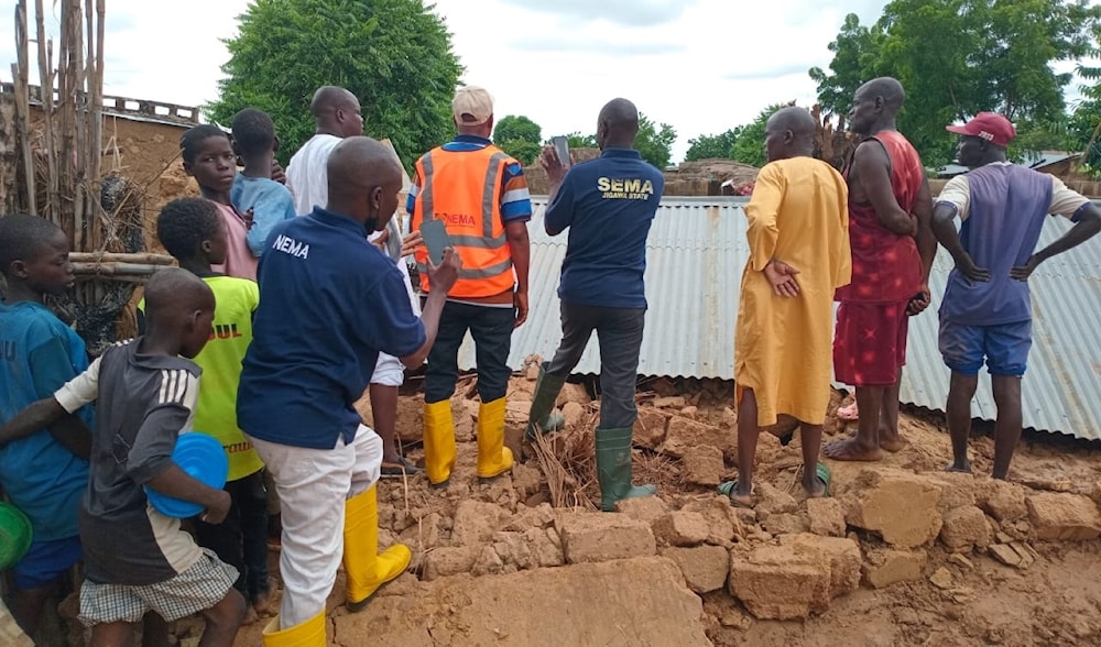 NEM in conjunction with JSEMA conducted another flood incident assessment in Gwaram local government area, Jigawa State on August 26, 2024. (x/ @nemanigeria)