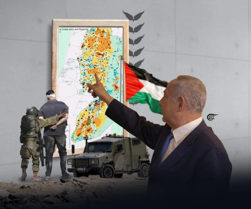 Essentially, the game goes “You have done X against us, therefore we will salami slice your land further.” (Al Mayadeen English; Illustrated by Zeinab El-Hajj)