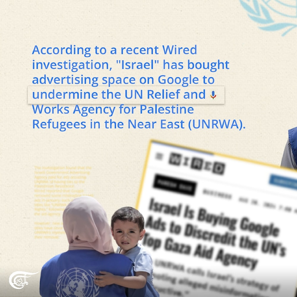 Israel is buying Google ads to undermine UNRWA