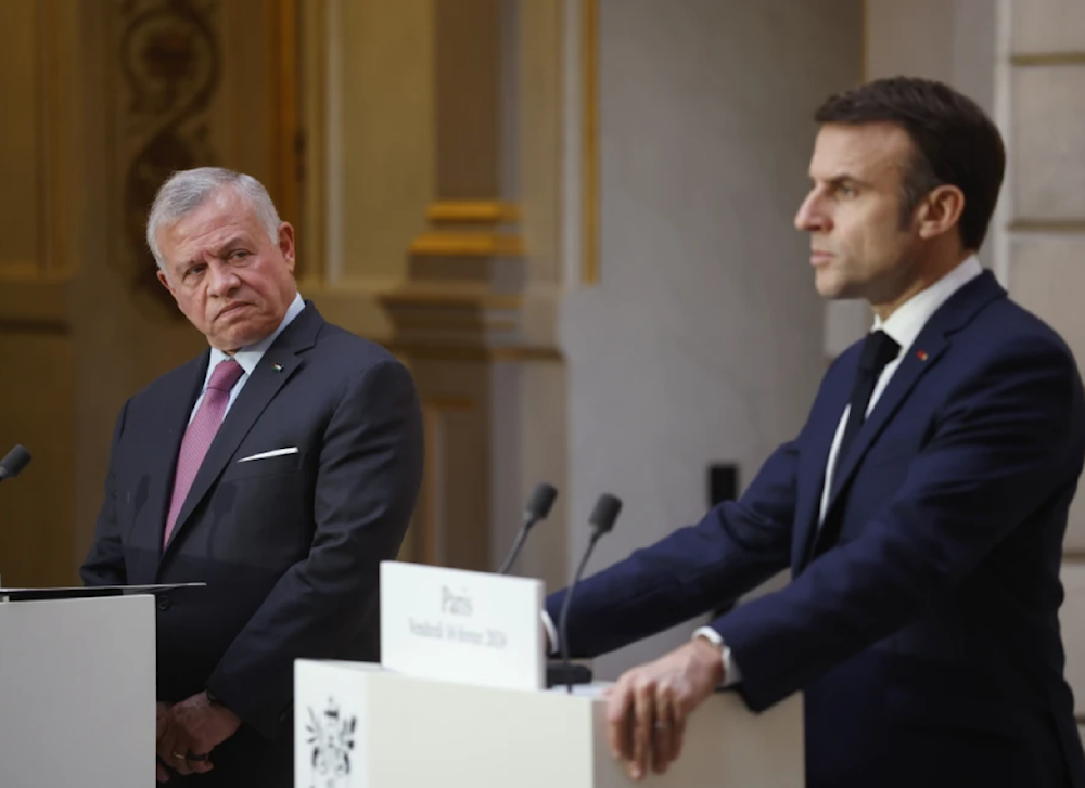 Macron, Jordanian King, urging de-escalation in Mideast