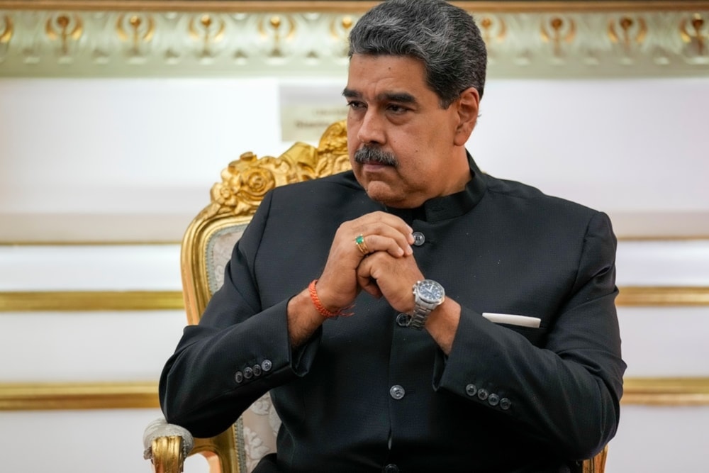 The Venezuelan President, Nicolas Maduro, attends a meeting in Caracas, Venezuela on Friday 20.2024. (AP)