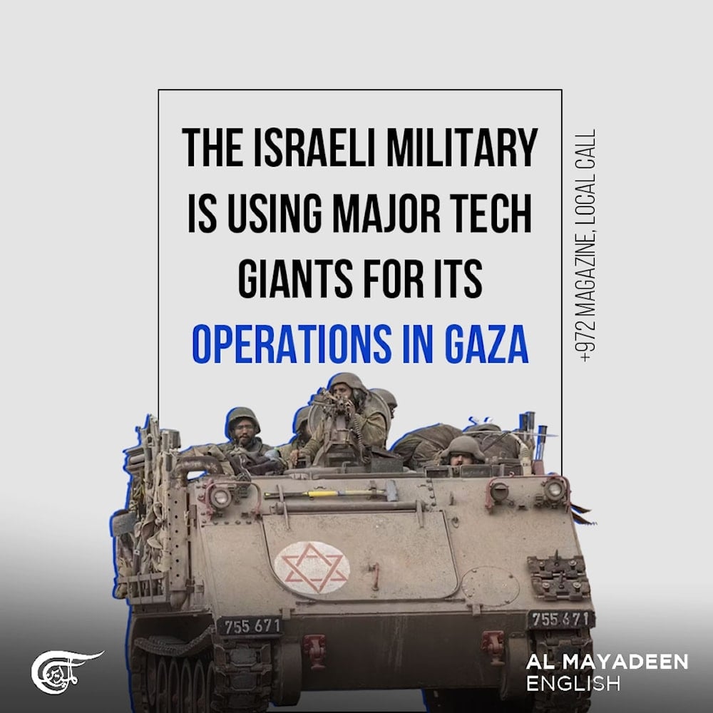 The Israeli military is using major tech giants for its operations in Gaza