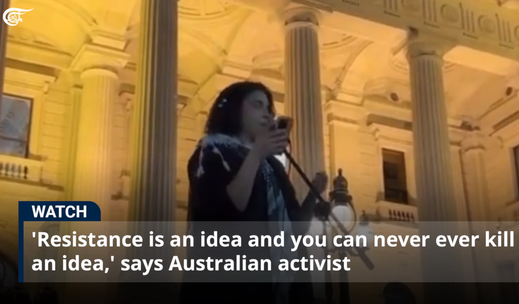 'Resistance is an idea and you can never ever kill an idea,' says Australian activist