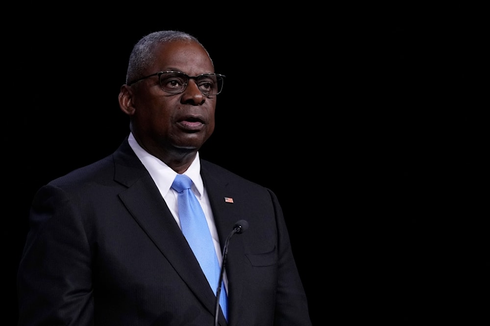 Defense Secretary Lloyd Austin speaks during a news conference at the United States Naval Academy in Annapolis, Md., Tuesday, Aug. 6, 2024. (AP)