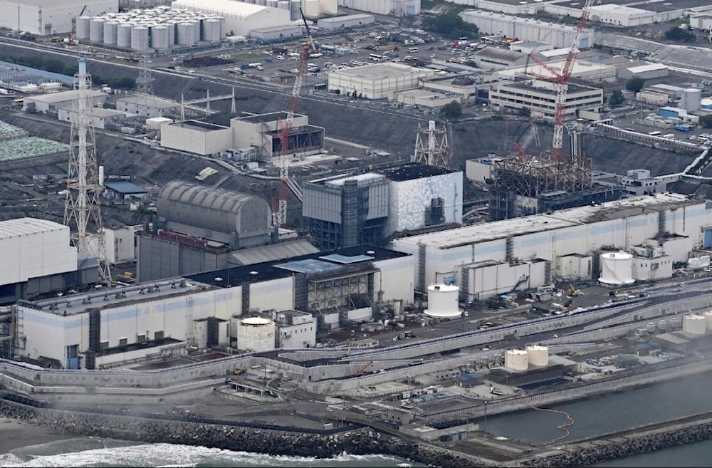 An aerial view of the Fukushima Daiichi nuclear power plant in Japan. Tepco has begun an operation to remove radioactive debris from inside its reactors using robots. Photograph: AP