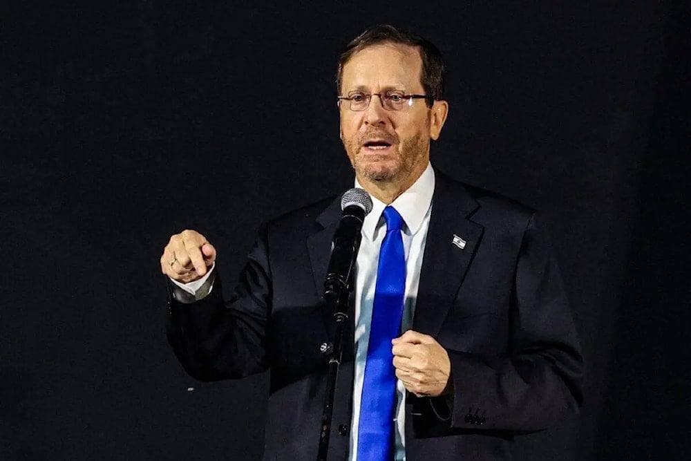 Israel’s President Isaac Herzog in Tel Aviv on December 14, 2023 (AFP via Getty Images)