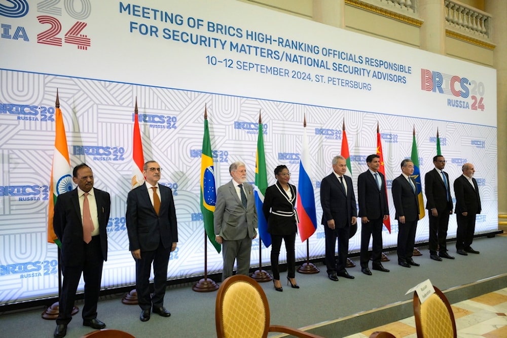 A photo at the meeting of BRICS and BRICS Plus High-Level Security Officials in St. Petersburg, Russia, on Wednesday, Sept. 11, 2024. (Alexei Danichev/Photo host brics-russia2024.ru via AP)