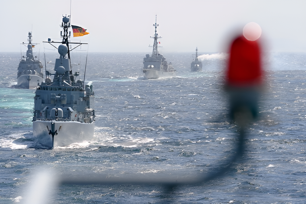 German warships pass via Taiwan Strait for the first time in 22 years