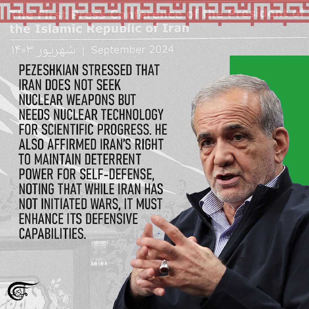 Highlights from Iran's President Pezeshkian's speech 