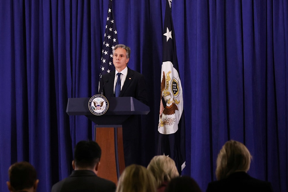 U.S. Secretary of State Antony J. Blinken during a news conference, Friday, Sept. 27, 2024, in New York. (AP)