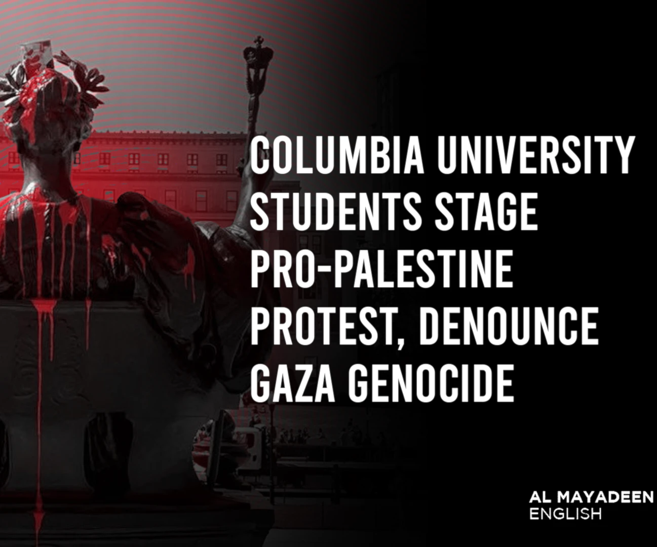 Columbia University students stage pro-Palestine protest, denounce Gaza genocide