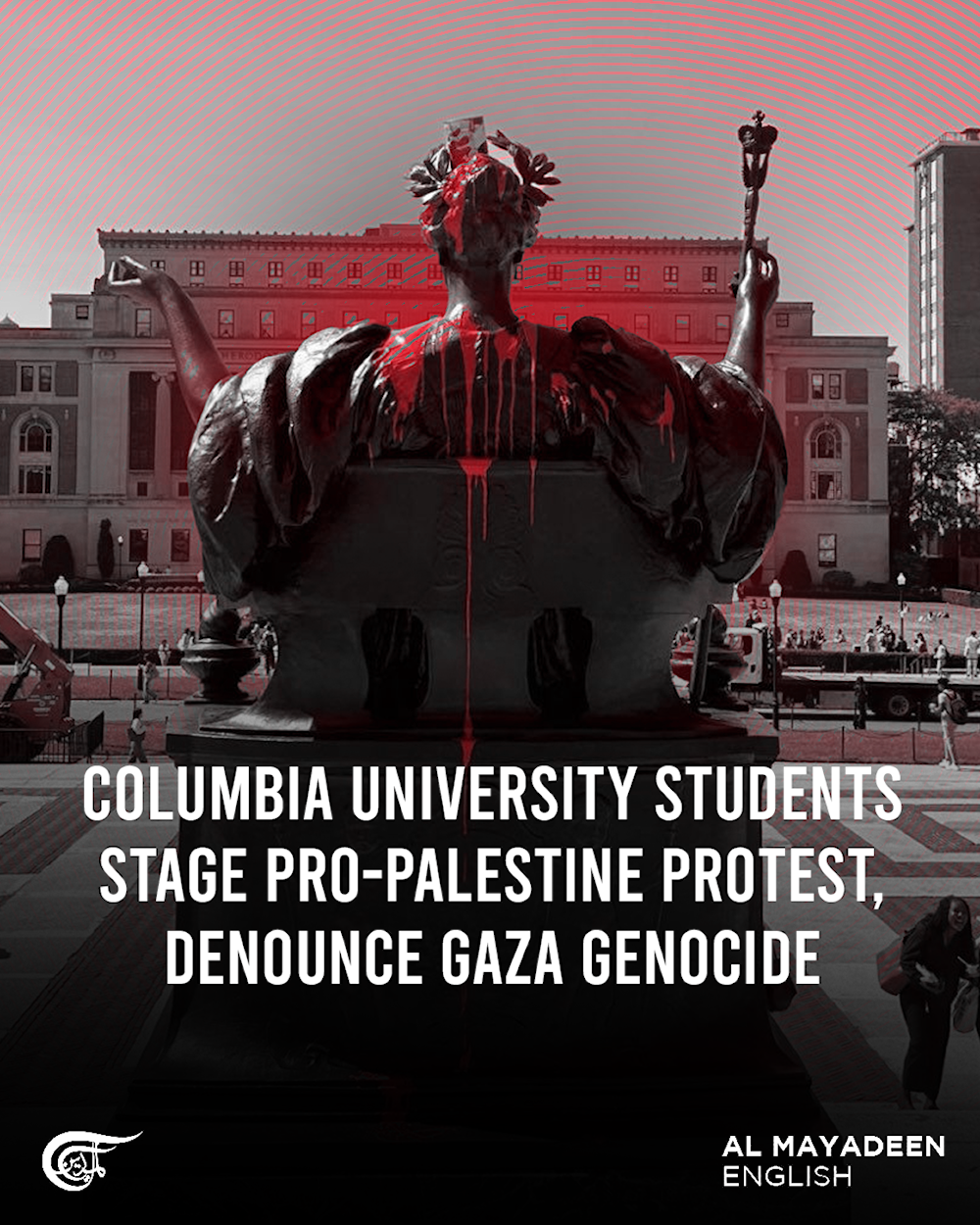 Columbia University students stage pro-Palestine protest, denounce Gaza genocide