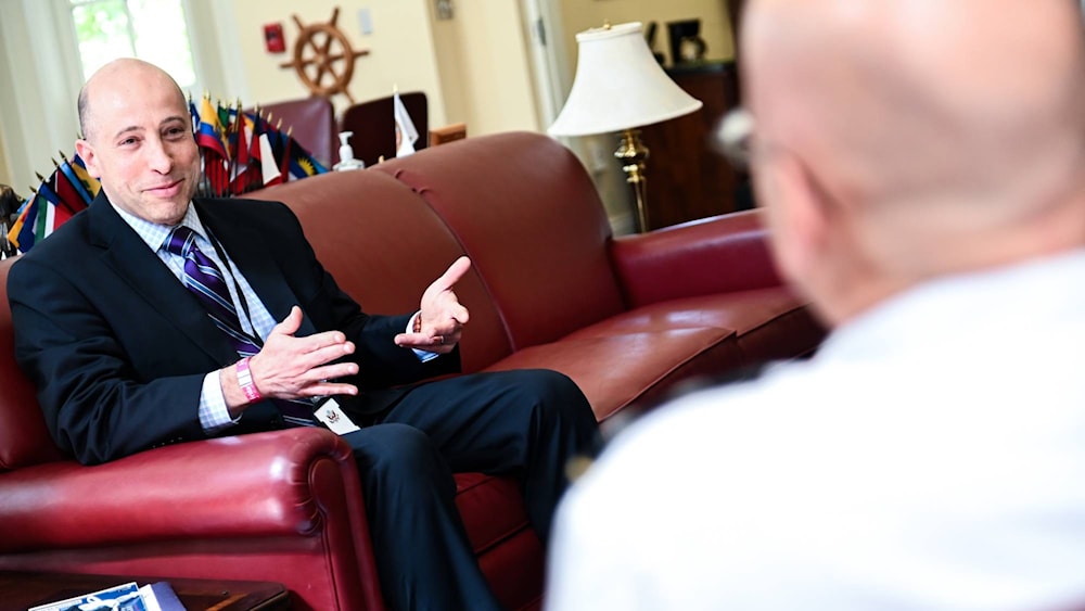 Deputy Assistant Secretary of Defense Michael Chase visits Fort Lesley J. McNair in Washington in May 2021. (U.S. AIR FORCE)