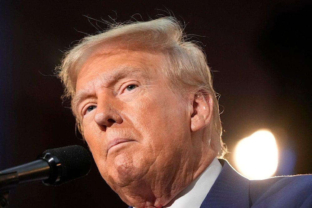 Republican presidential nominee former President Donald Trump speaks during a campaign event at the Economic Club of New York, Thursday, Sept. 5, 2024, in New York. (AP Photo/Alex Brandon)