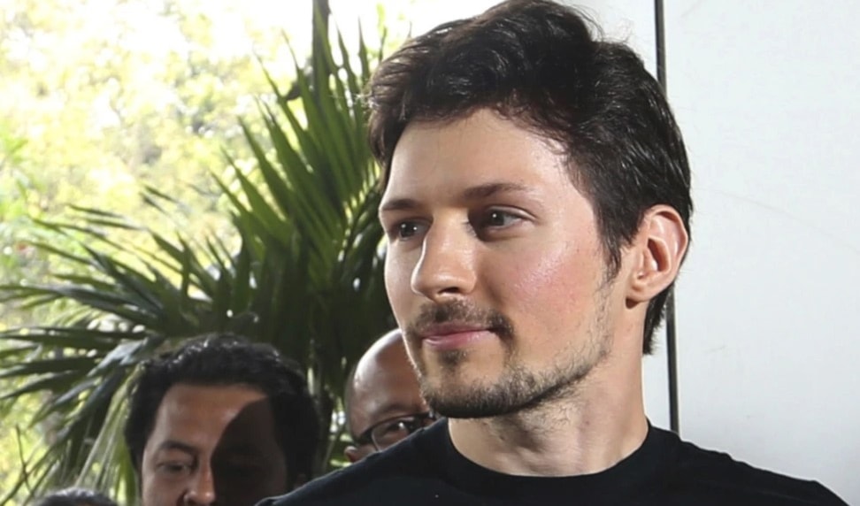  Telegram co-founder Pavel Durov appears at an event in Jakarta, Indonesia on August 1, 2017. (AP)