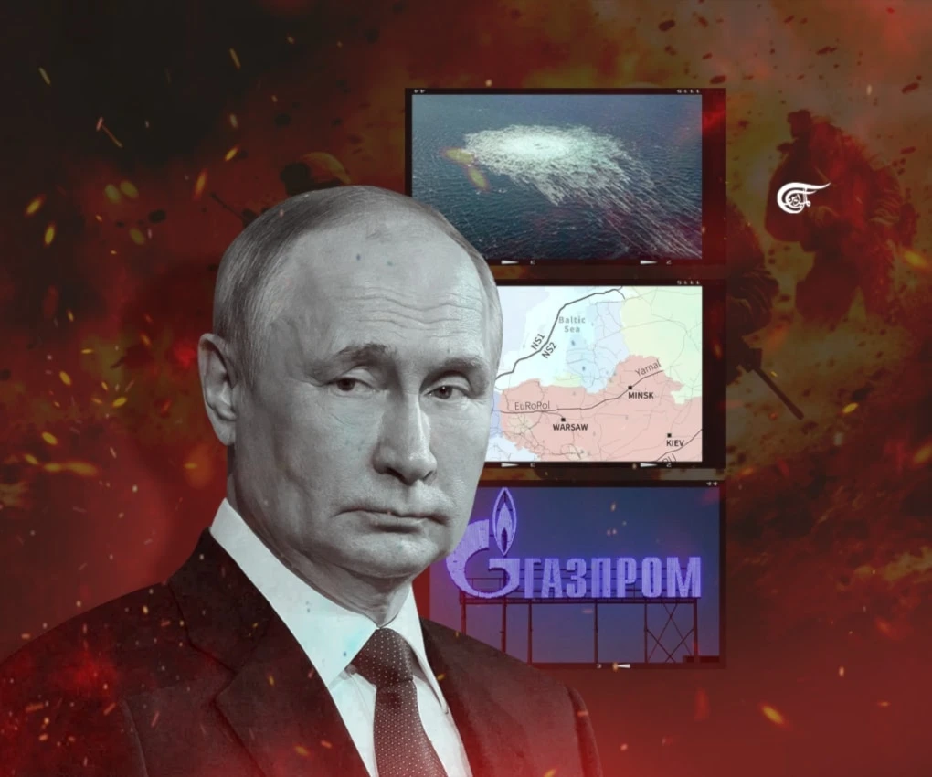 Politicians and experts who claimed the sabotage would prove financially, legally, or geopolitically beneficial to Russia seem to have only skimmed the first chapters of the Nord Stream story. (Al Mayadeen English; Illustrated by Zeinab El-Hajj)
